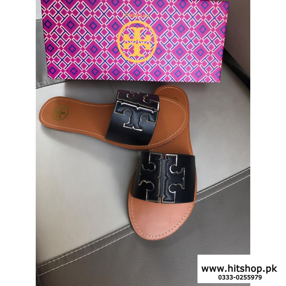 Women Fancy Slipper Black And Brown